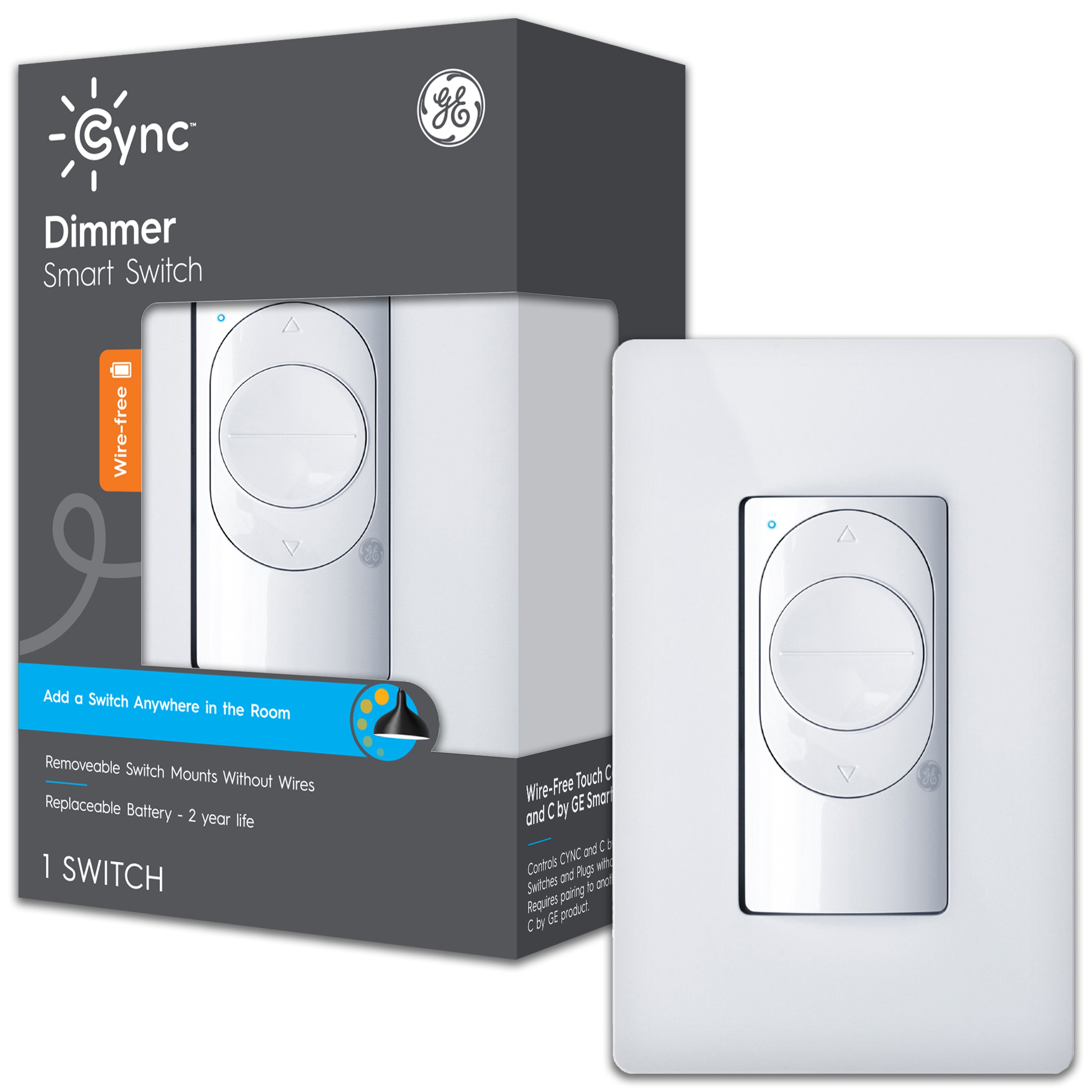 GE Cync Smart Wire-Free Light Switch
